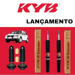 Par Amortecedor Dianteiro Kayaba Linha Klassic + Kit Batente Vw Gol G2 G3 G4 1998 A 2008