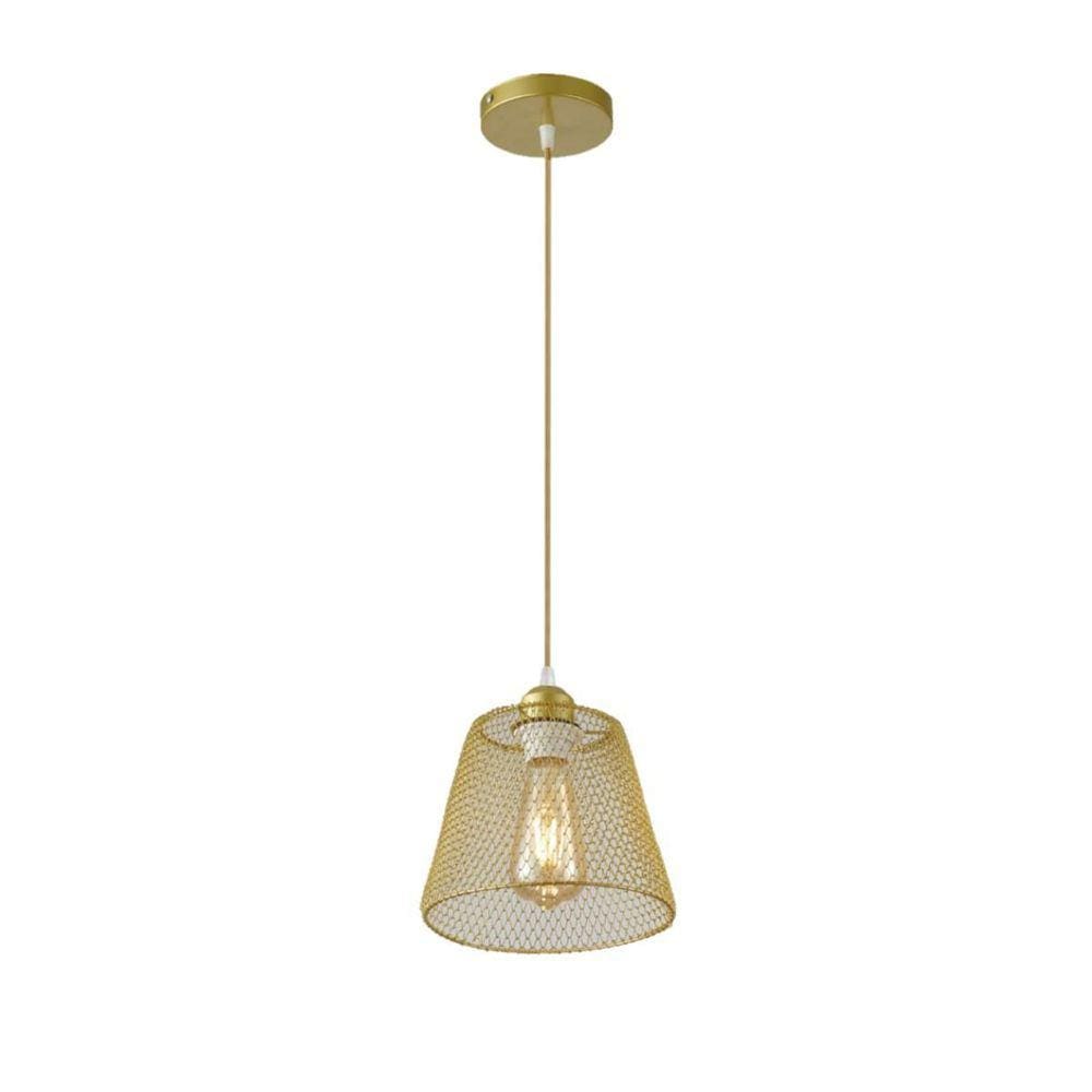 Pendente Aramado Para Mesa Balcão Bancada Gourmet Quarto Doura