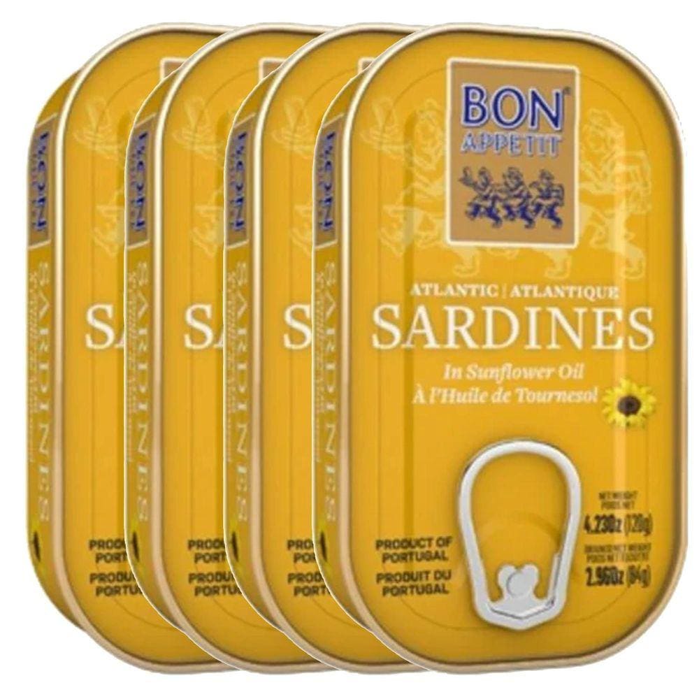 Sardinha Portuguesa Bon Appetit Em Óleo 120G 4 Latas