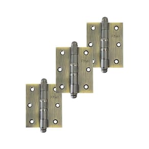 Dobradiça Reforçada 1535 108Kg 3. X 3 Latão Antique Fama