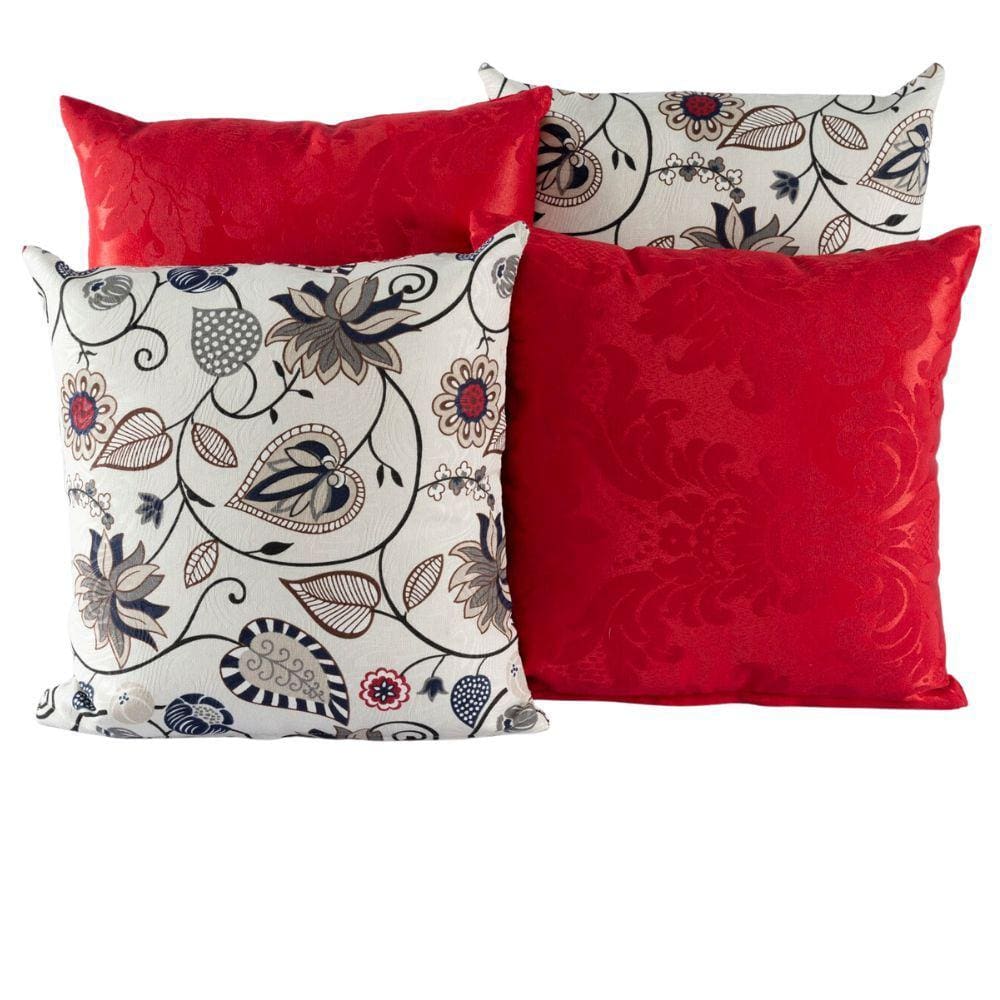 Capa Almofada Estampada Jacquard Decorativas com Ziper 4 unidades