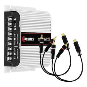 Modulo Amplificador Taramps Ts400x4 400 Watts Rms + 2 Cabos Y 2 Machos / 1 Fêmea
