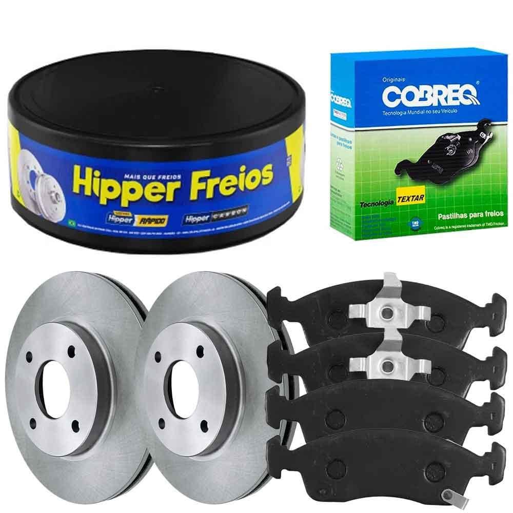 Kit Pastilha Disco Dianteiro Ventilado Cobalt 2017 a 2020 Hi
