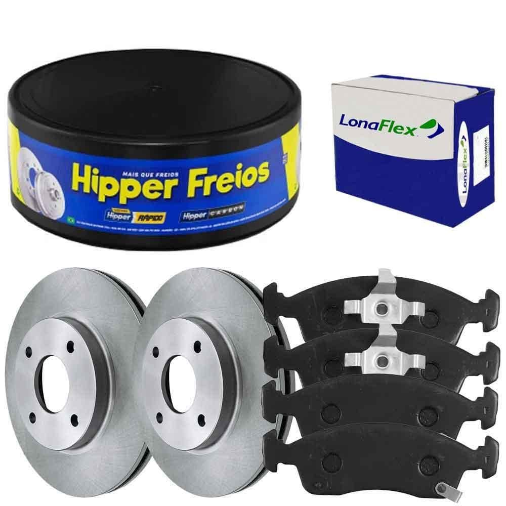 Kit Pastilha Disco Dianteiro Ventilado Cobalt 2017 a 2020 Lo