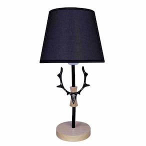 Luminaria Abajur Mesa Estante Veado Rustico Decoraçao Quarto Sala Enfeite Iluminaçao Recepçao Hotel Casa Trabalho Escritorio