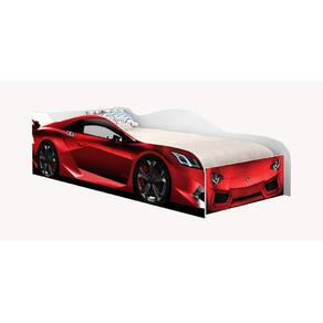 Cama Infantil Carro 100%MDF Racing Car P13 Vermelho - Mpozenato