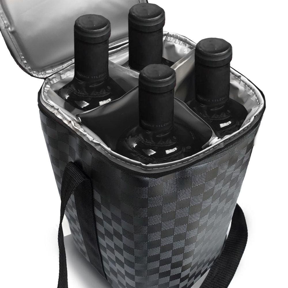 Bolsa Porta Vinho Wine Bag Case 2 Garrafas ou Tacas Espumante c/Alça Mala