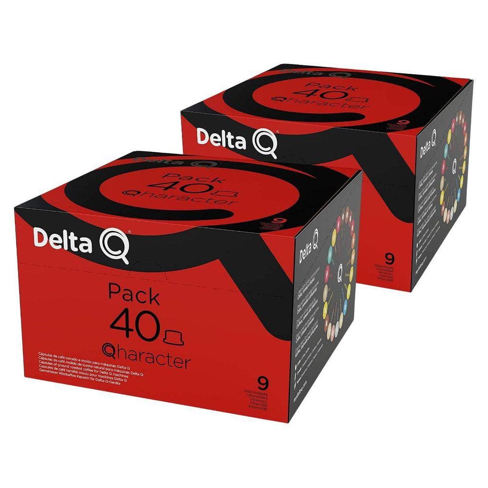 80 Cápsulas Delta Q Qharacter Int. 9 Café Pack Econômico