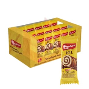Bolinho Bauducco Roll Chocolate 15 Mini bolo 34g