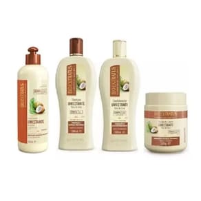 Bio Extratus Umectante Óleo de Coco 500g cada Shampoo + Condicionador + Banho de Creme + Finalizador