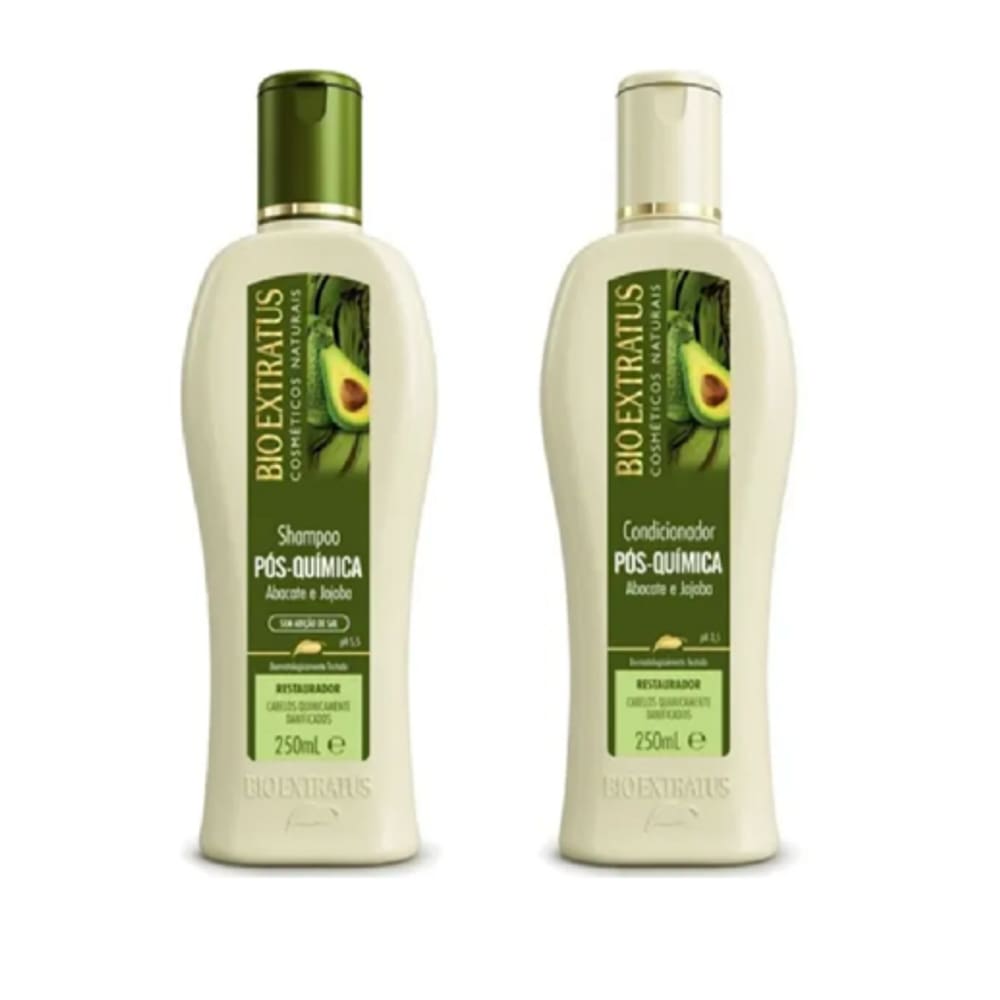 Kit Da Bio Extratus Abacate Jojoba Pós-química 500ml