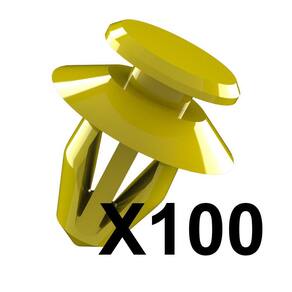 Kit 100 Grampos Presilhas Forro da Tampa Porta Malas Cordoba Vario Ibiza 97 98 99 2000 2001 2002