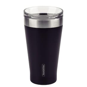 Copo Térmico Tramontina Preto Com Tampa 550 Ml 61646/505