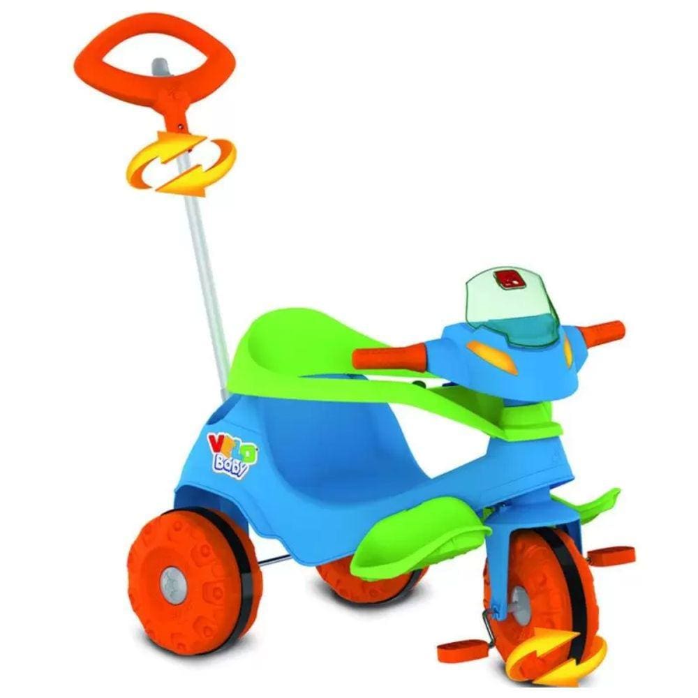 Triciclo Velobaby Bandeirante Passeio Pedal - 356AZUL