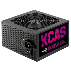 Fonte Gamer ATX KCAS 800W 80 PLUS Bronze APFC Aerocool