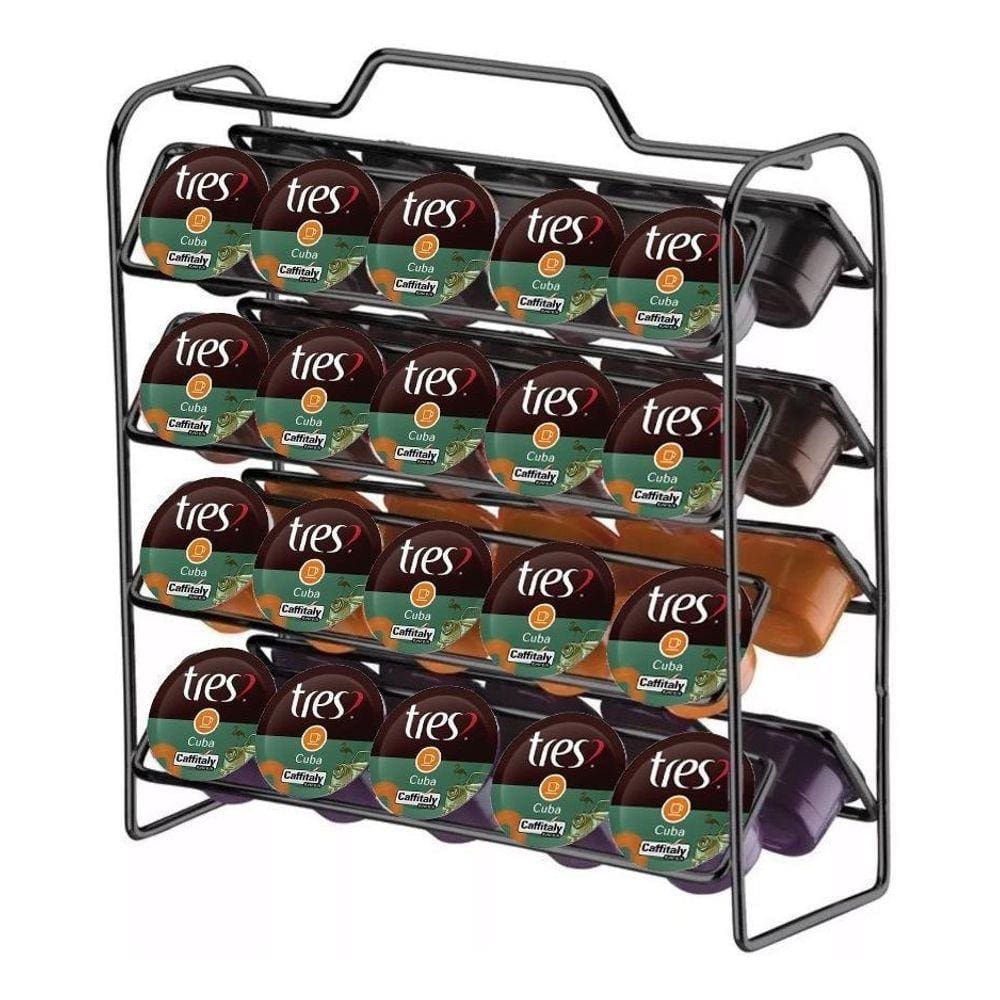 Suporte Porta 40 Cápsulas Café Três Corações Luxo Expresso