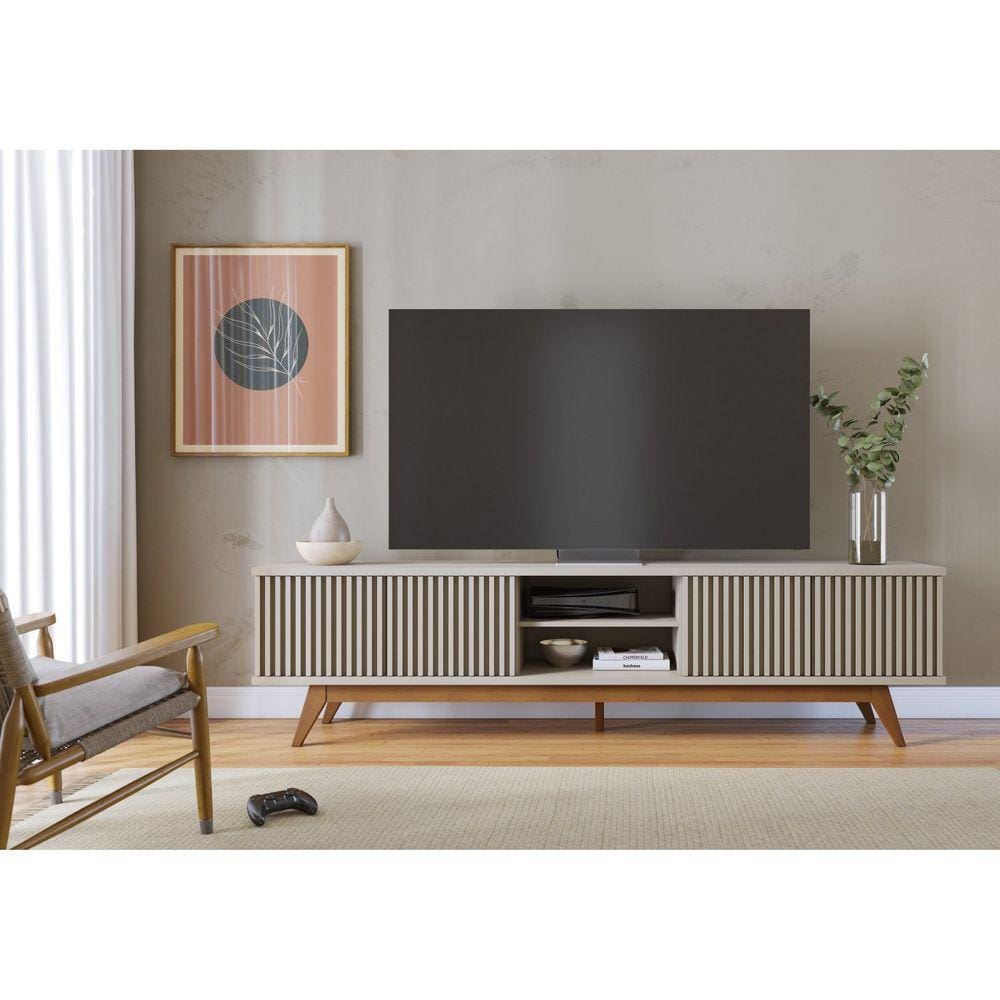 Rack Bancada 4 Portas Fortaleza Off White Matte