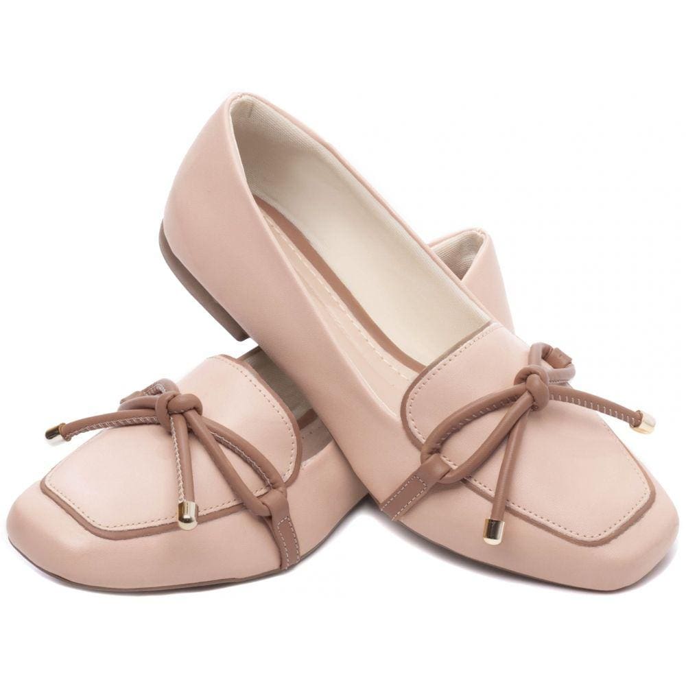 Mocassim Feminino Rasteiro Rose Rosa Torricella