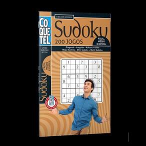 Livro Sudoku Ed. 19 - Médio/Difícil - Só Jogos 9x9 - 2 Jogos por