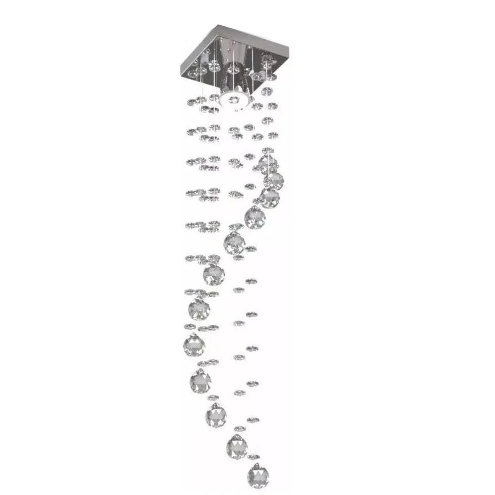Lustre De Cristal Espiral Para Corredor