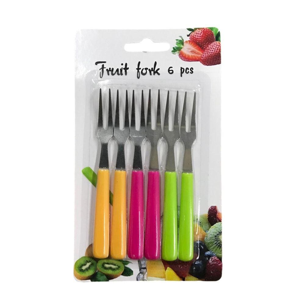 Conjunto De Garfos Para Petiscos e Sobremesa 6 Unidades