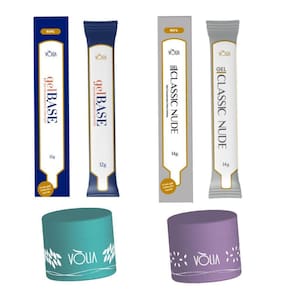 Kit Gel Base Volia Refil + Gel Classic Nude + 2 Pote Volia