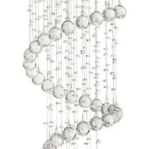 Lustre De Cristal Verdadeiro No Modelo Espiral
