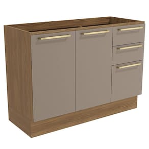 Balcão para Pia 120cm Botanic M624 com 2 Portas e 3 Gavetas Kappesberg