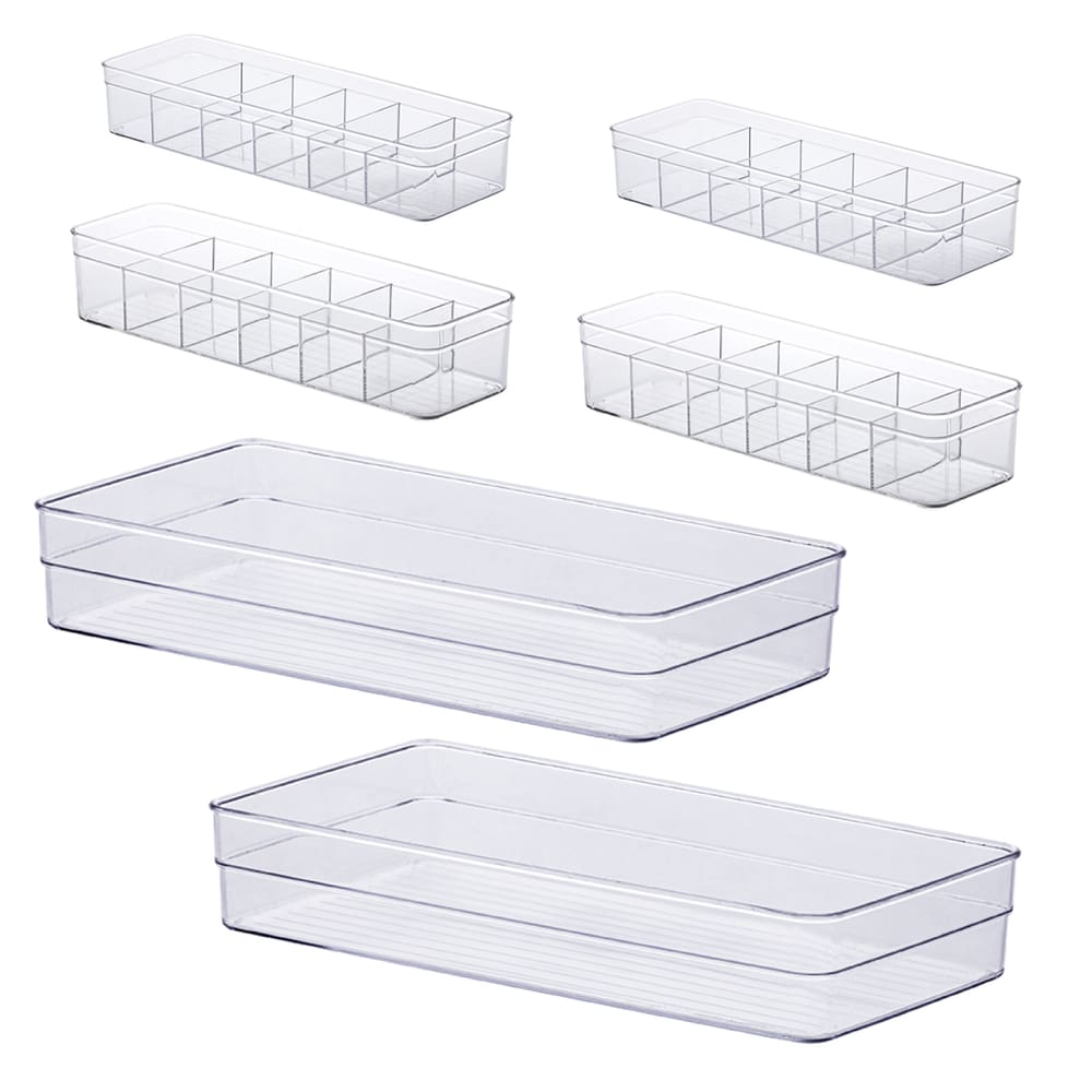 Kit de Organizadores Diamond para Gavetas do Closet e Armário - 6 pçs