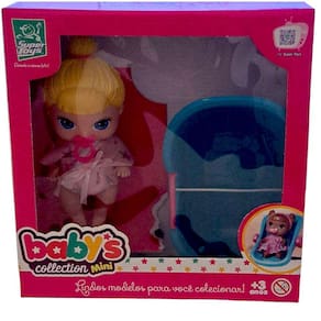 Boneca - Babys Collection - Banheira e Bebe Loira - 339 SUPER TOYS