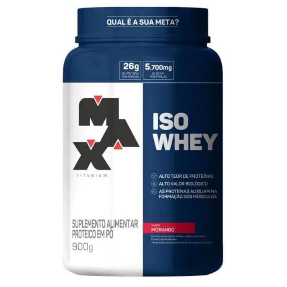 Whey Protein Isolado Iso Whey (900g) Max Titanium
