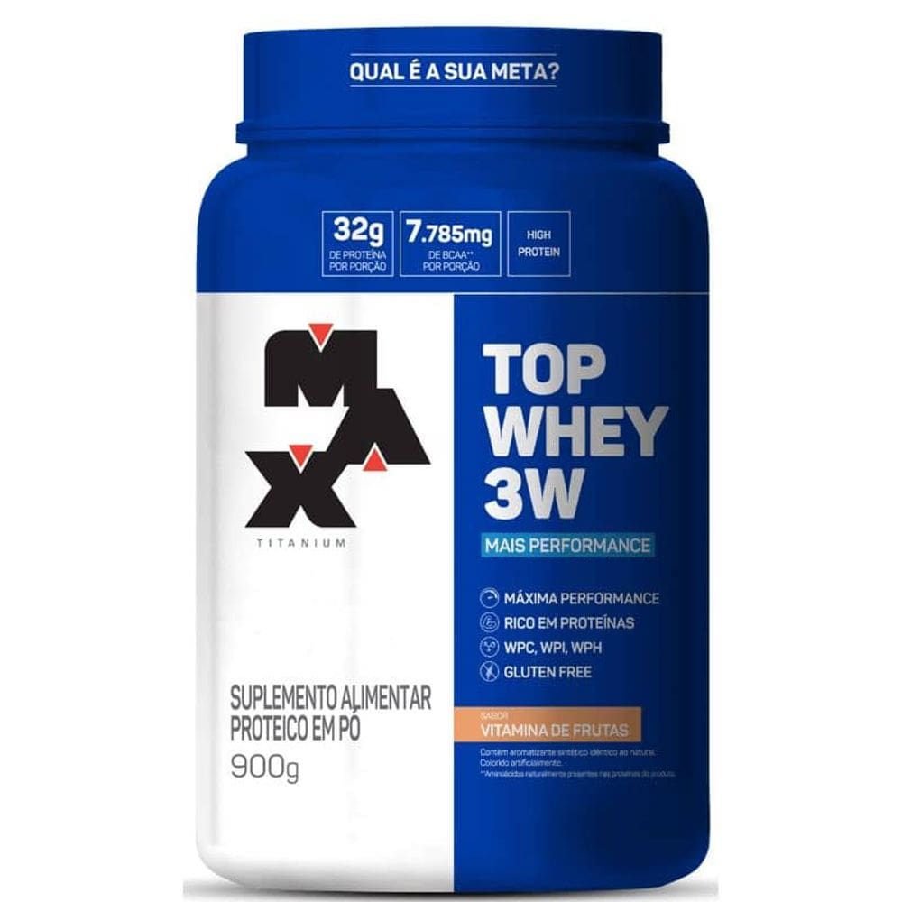 Top Whey 3W Mais Performance (900g) Max Titanium
