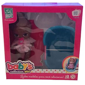 Boneca - Babys Collection - Banheira e Bebe Negra - 349 SUPER TOYS