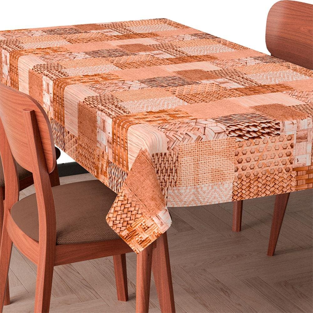 Toalha Mesa Plástica Térmica Sisal 2 lugares 70x100