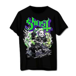 Camiseta Ghost Heavy Metal Preta Banda De Rock Unissex