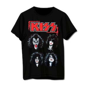 Camiseta Kiss Preta Banda De Rock Dinasty
