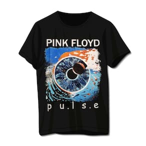 Camiseta Pink Floyd Pulse Preta Banda De Rock Unissex