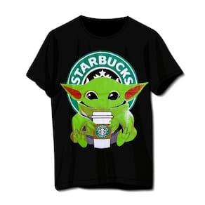 Camiseta Baby Yoda Star Wars Preta Unissex