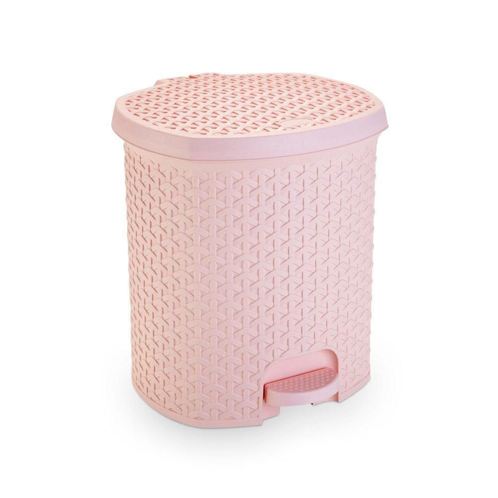 Lixeira Rattan Com Pedal 6 Litros