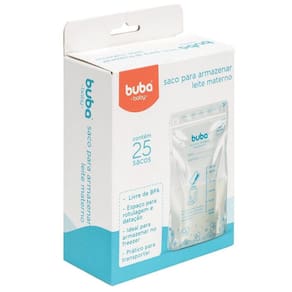 Saco Para Armazenar Leite Materno 25 Unidades Buba Baby