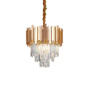 Lustre Pendente Blumenau Midas Redondo 40 E14 Bivolt Dourado
