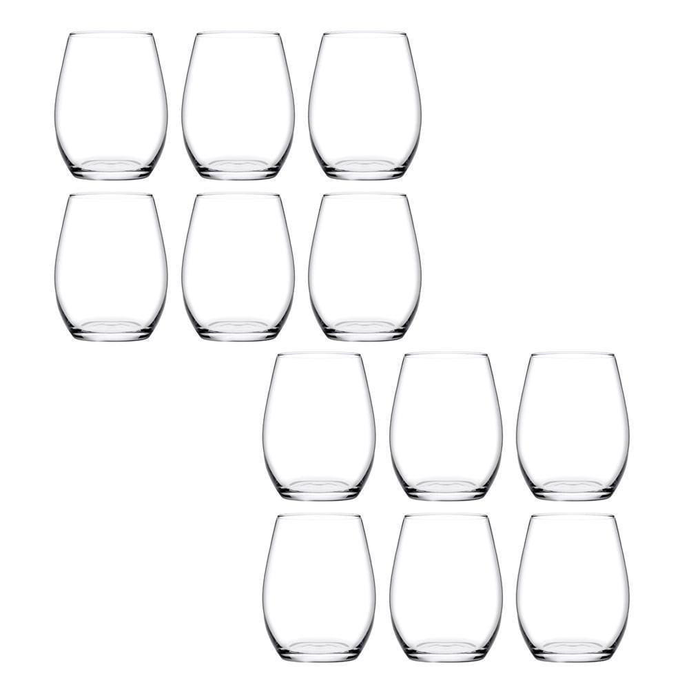 Conjunto 12 Copos Baixo Vidro 440Ml Lira Class Home