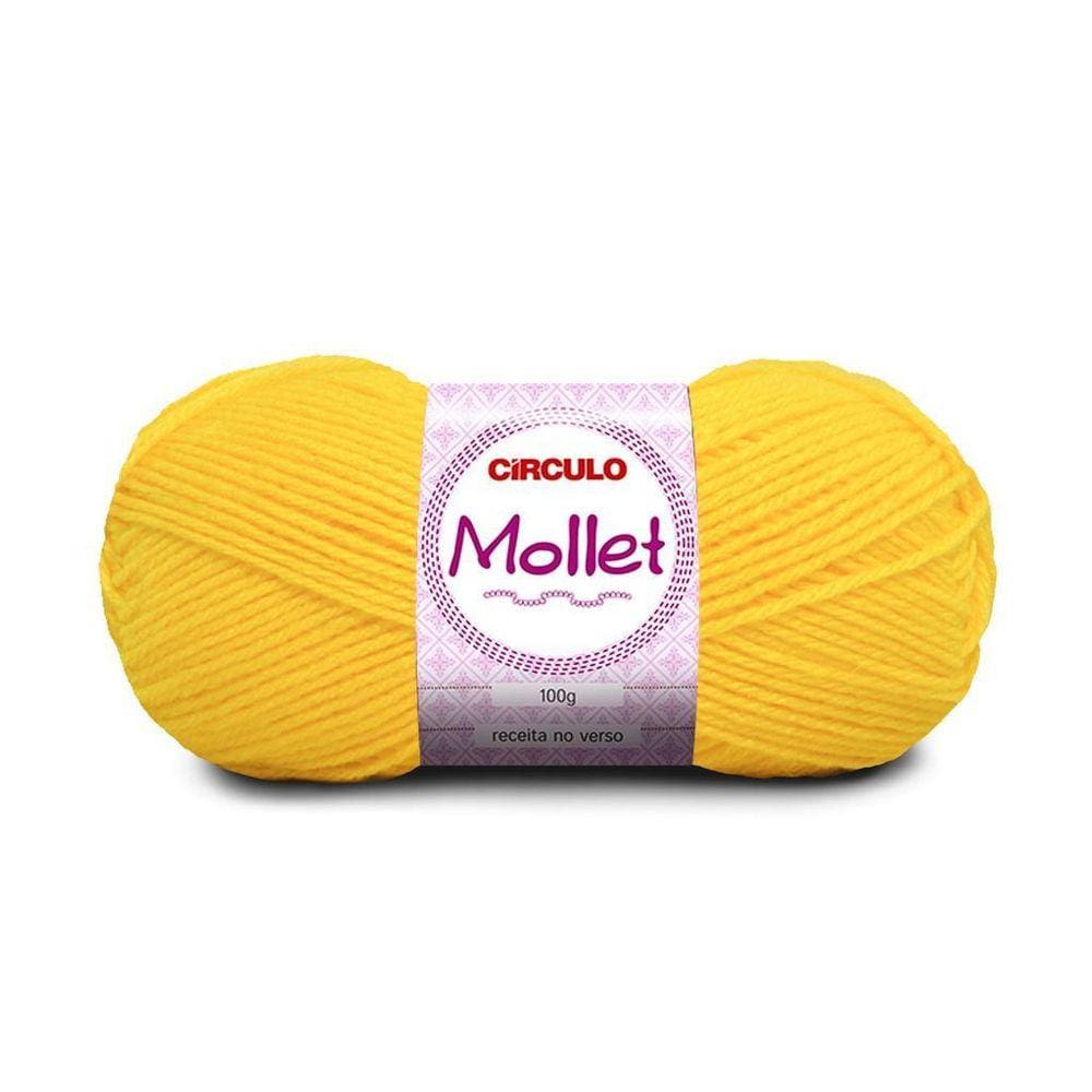 Lã Mollet 200M 100G Pitaya Rosa Escuro 3182 Círculo