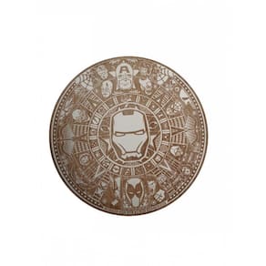 Mandala Homem De Ferro Branco Mdf