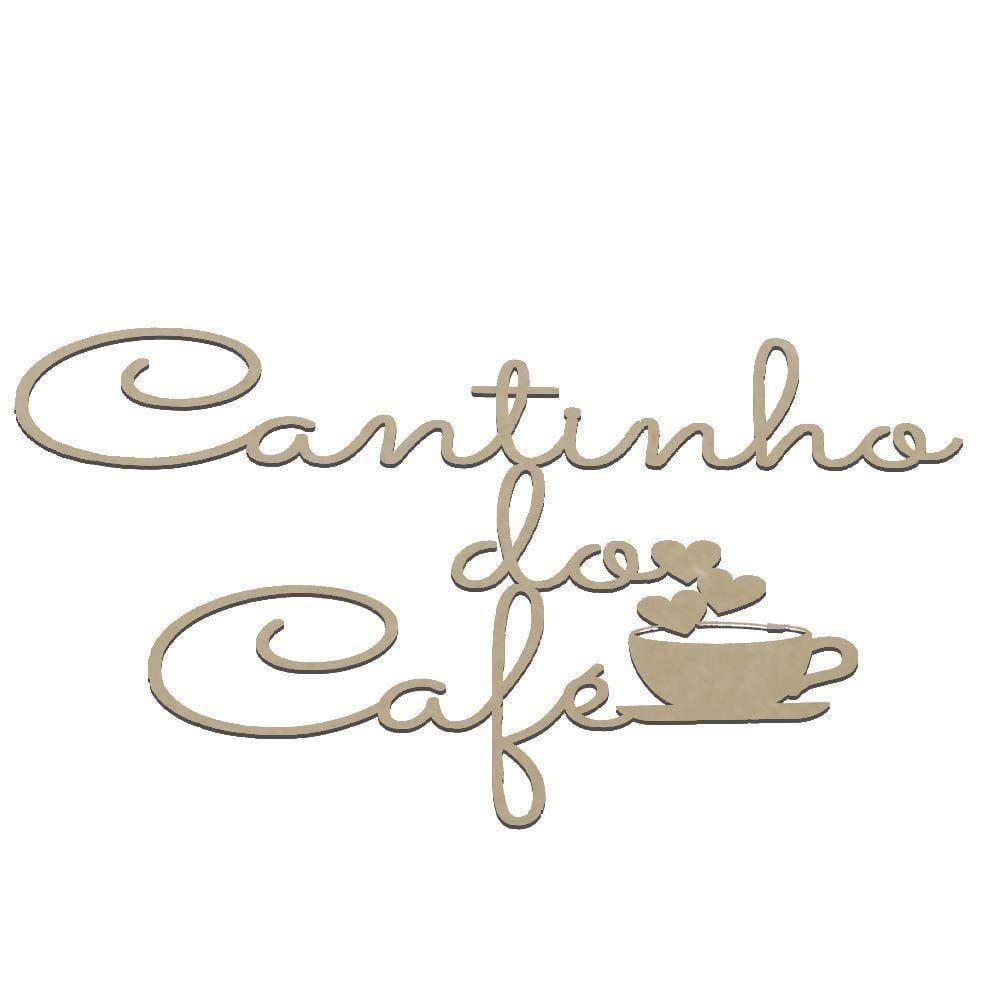 Placa Dec. Caligrafia Cantinho Do Café Natural