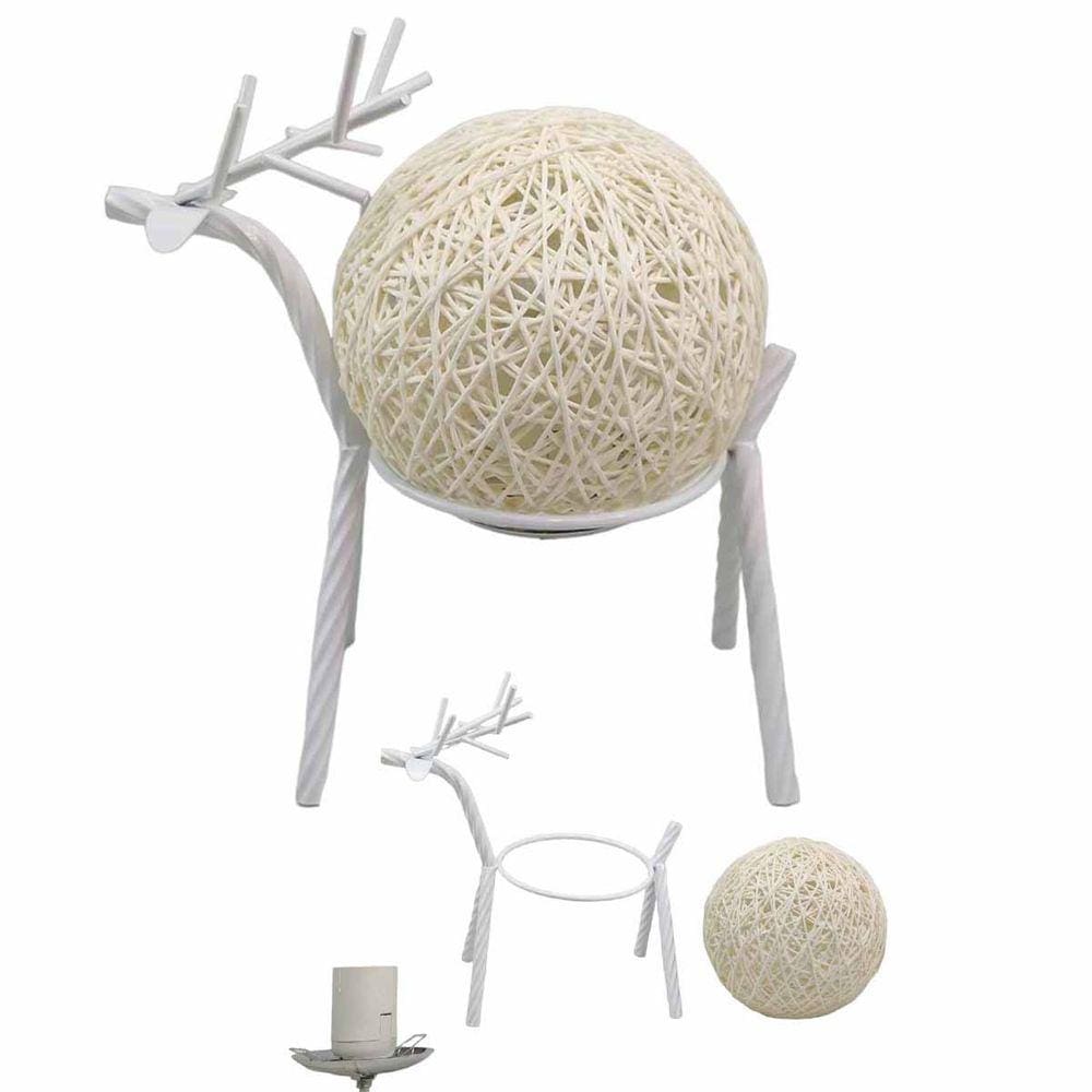 Luminaria Abajur Mesa Veado Cervo Natal Rena Enfeite Decoraçao Casa Quarto Sala Hotel Restaurante Loja