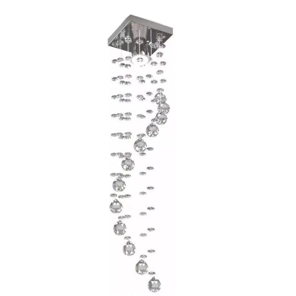 Lustre De Cristal,espiral Para Quarto e Corredor