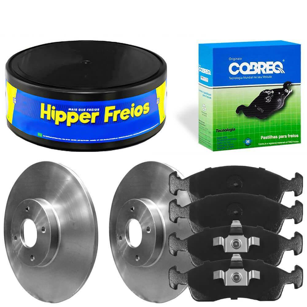 Kit Pastilha Disco Dianteiro Sólido Mobi 1.0 2016 a 2023