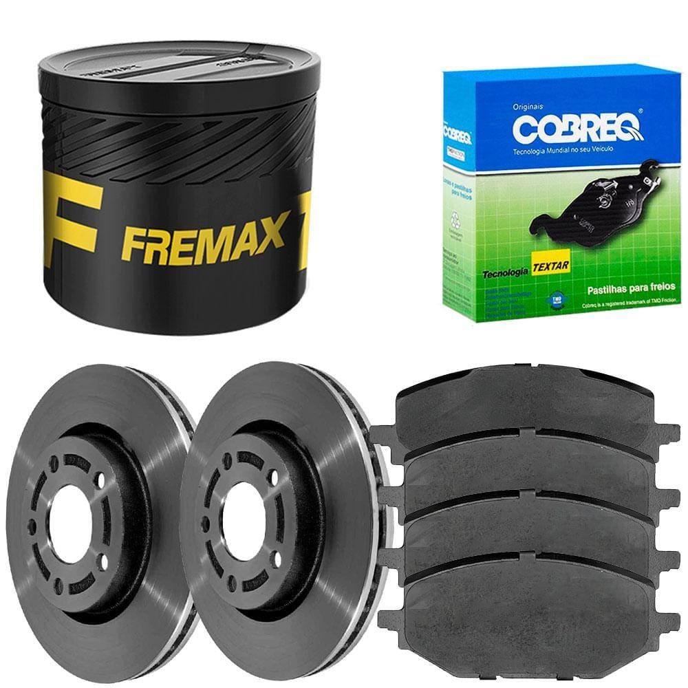 Kit Pastilha Disco Dianteiro Ventilado Tracker 2020 a 2023