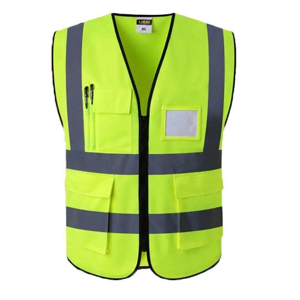 Colete Faixa Sinalizador Kit 50 Uni Refletivo Segurança Trabalho Epi Fluorescente